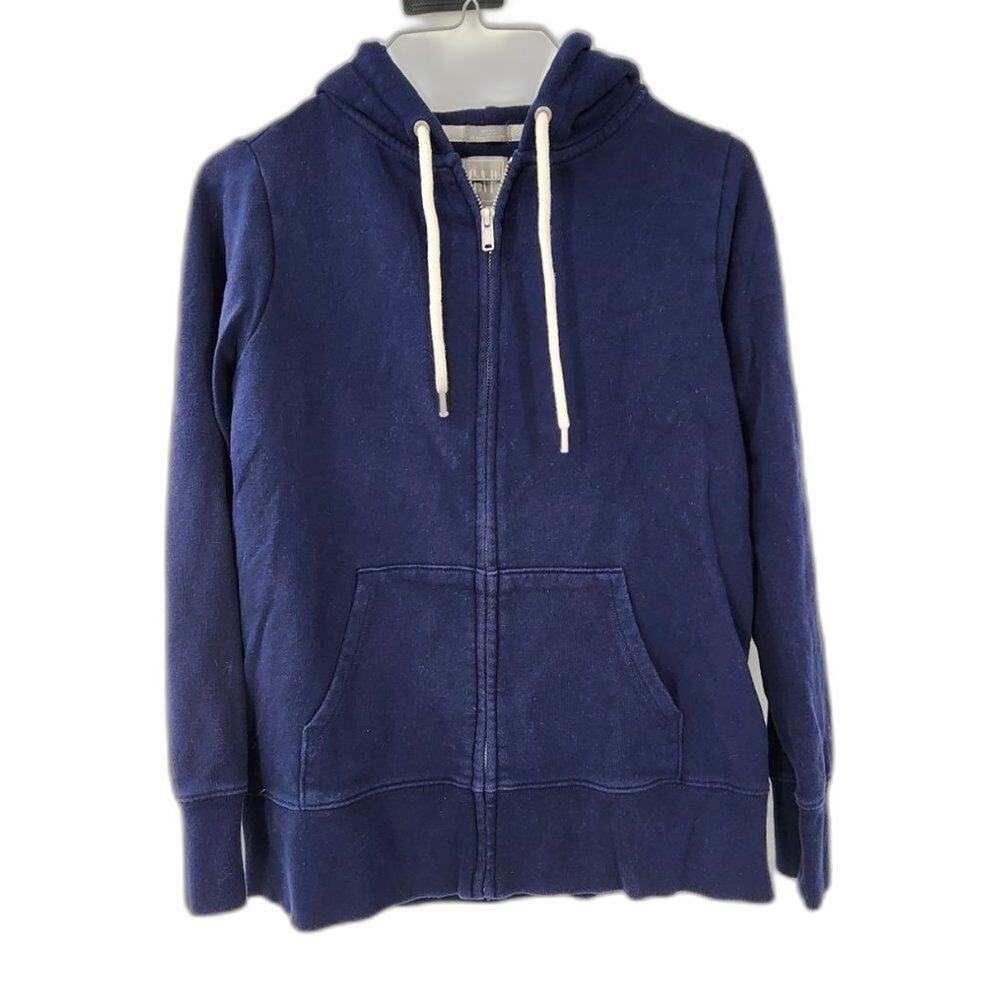 GAP Navy Blue Full Zip Hooded Jacket Womens Size XS Extra Small
